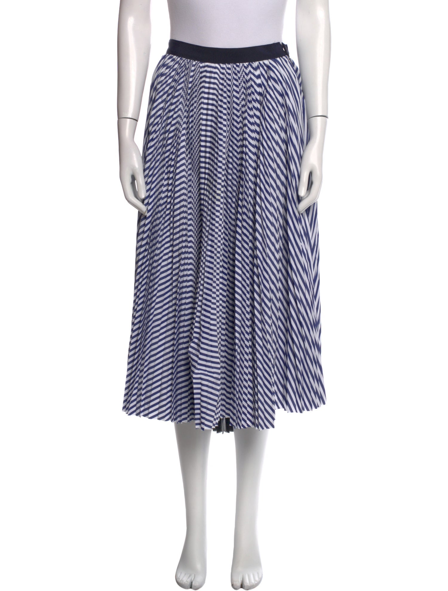 Sacai Striped Midi Length Skirt w/ Tags