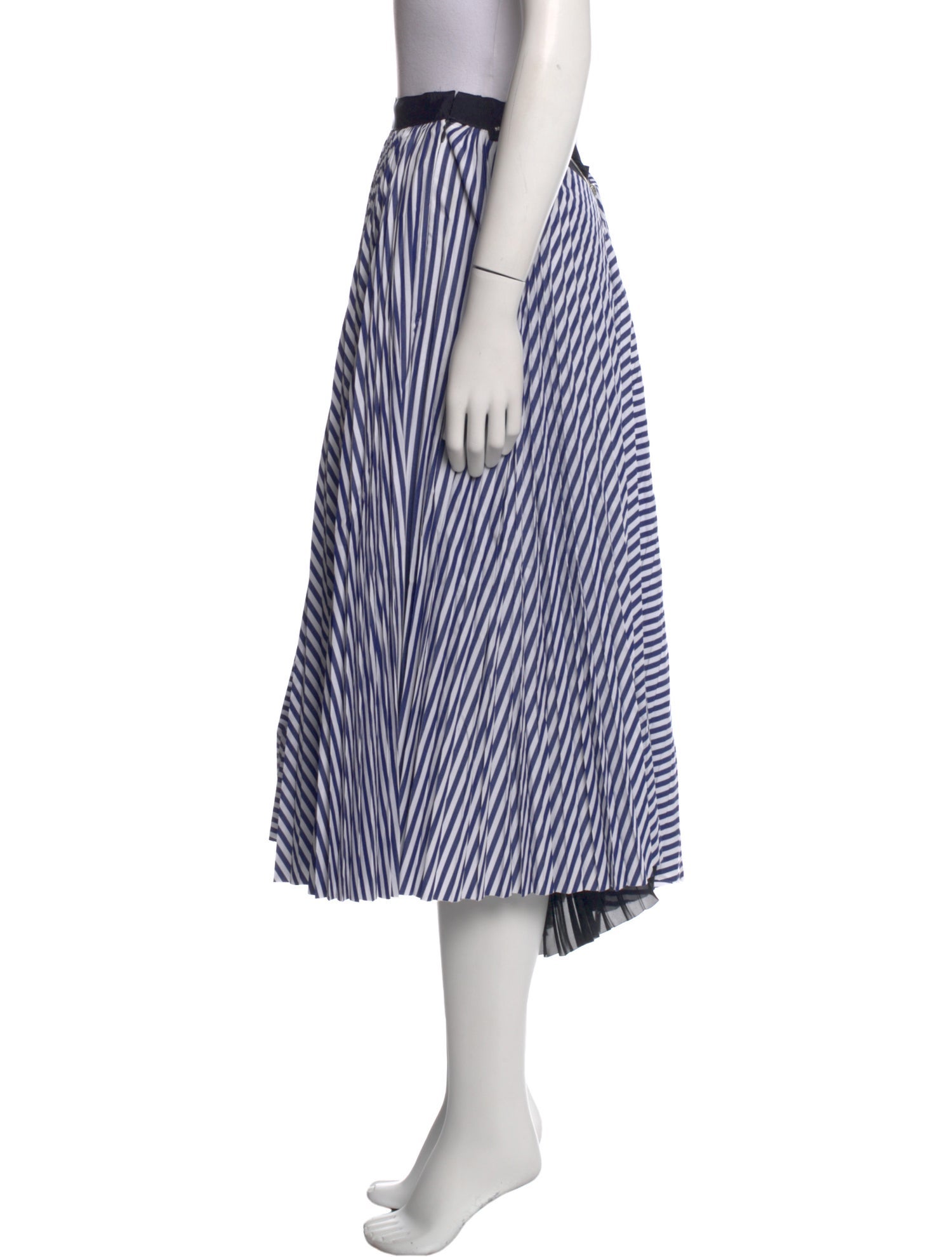 Sacai Striped Midi Length Skirt w/ Tags