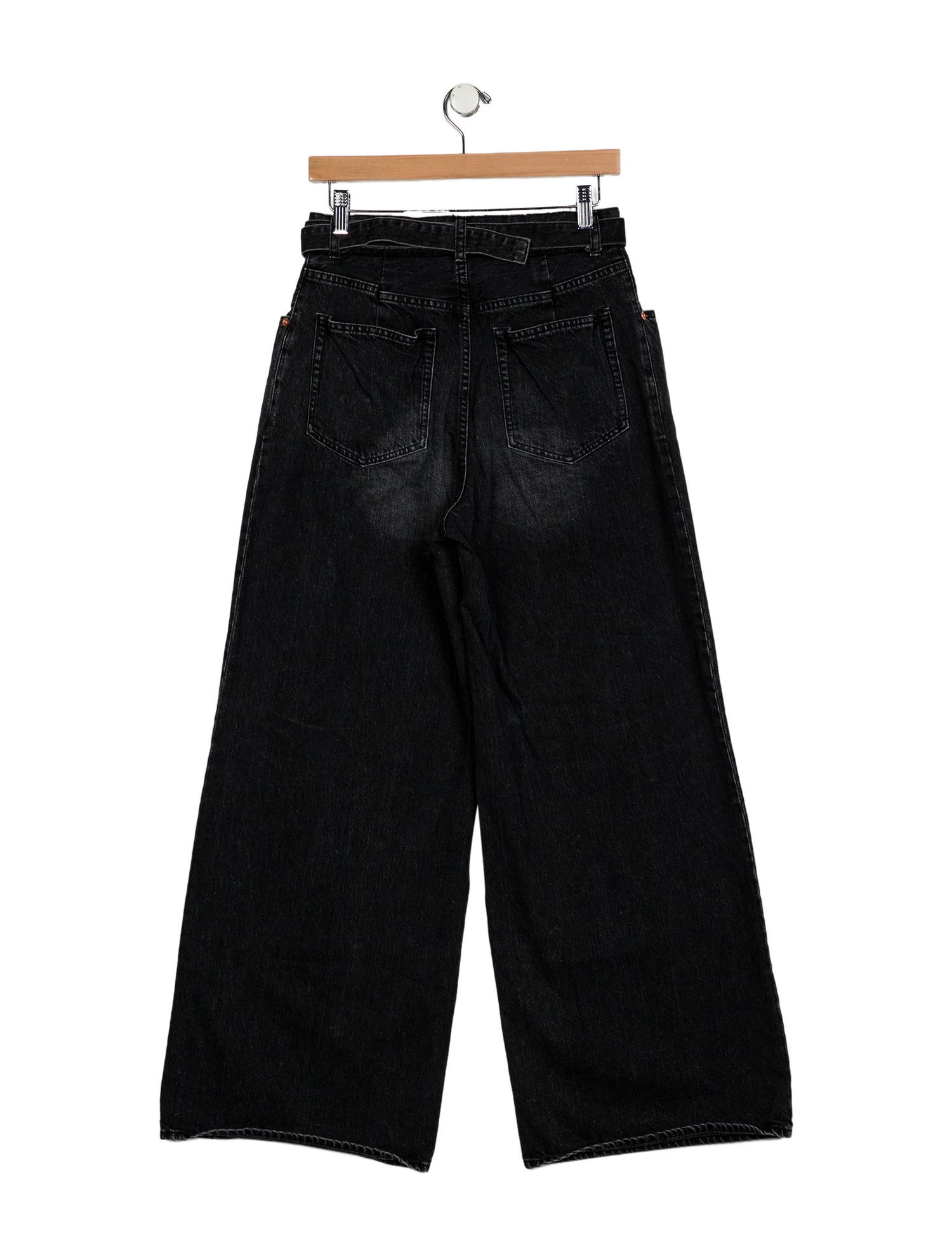 Sacai High-Rise Wide Leg Jeans