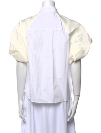 Sacai Short Sleeve Crop Top