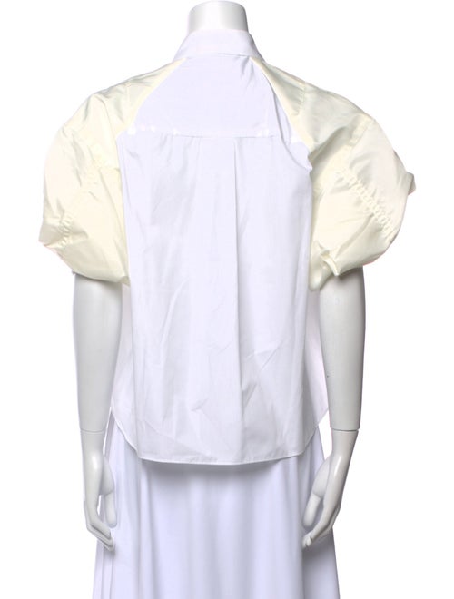 Sacai Short Sleeve Crop Top