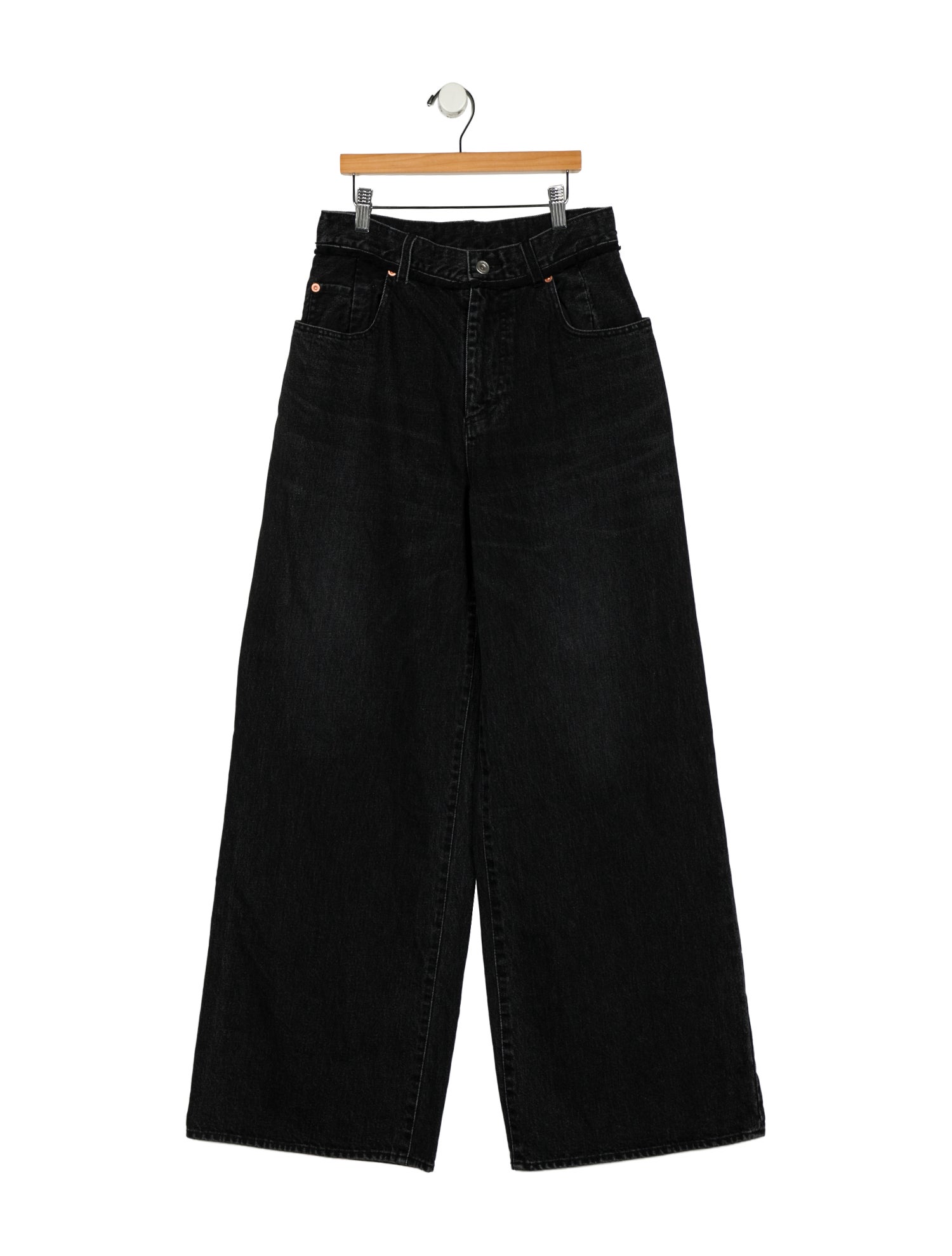 Sacai High-Rise Wide Leg Jeans