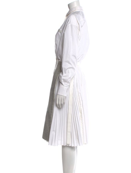Sacai Mock Neck Midi Length Dress