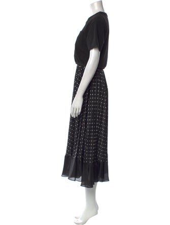 Sacai Polka Dot Print Long Dress
