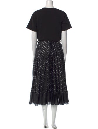 Sacai Polka Dot Print Long Dress