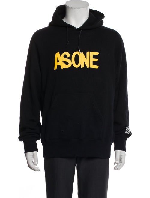 Sacai Graphic Print Crew Neck Hoodie