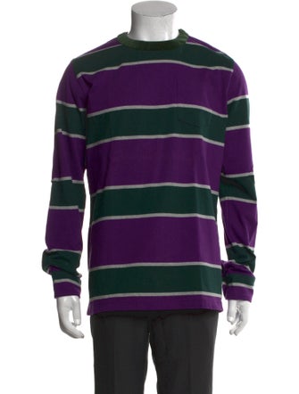 Sacai Striped Crew Neck Henley