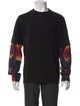 Sacai Graphic Print Crew Neck Henley