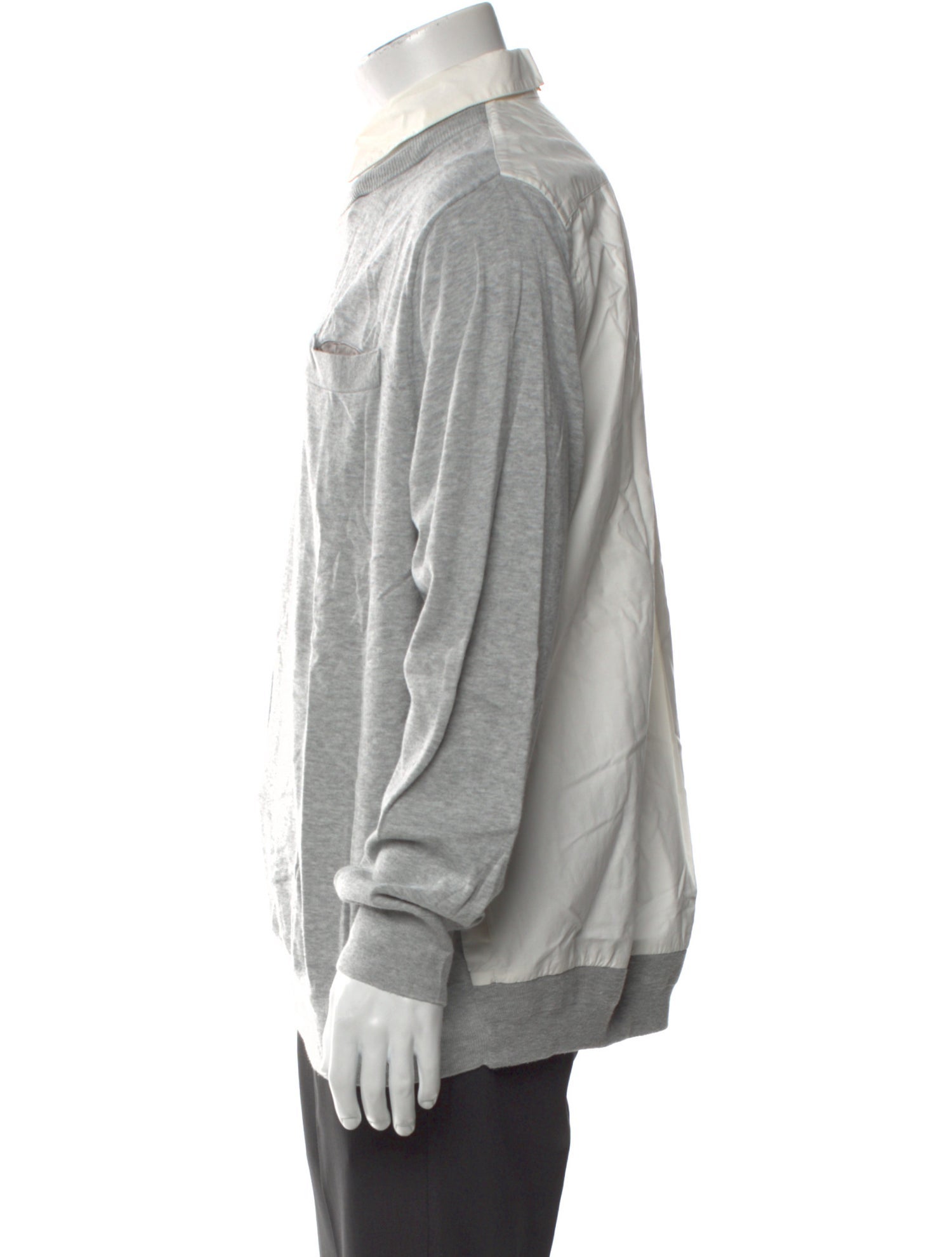 Sacai Collar Long Sleeve Pullover