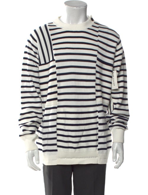 Sacai Striped Crew Neck Pullover