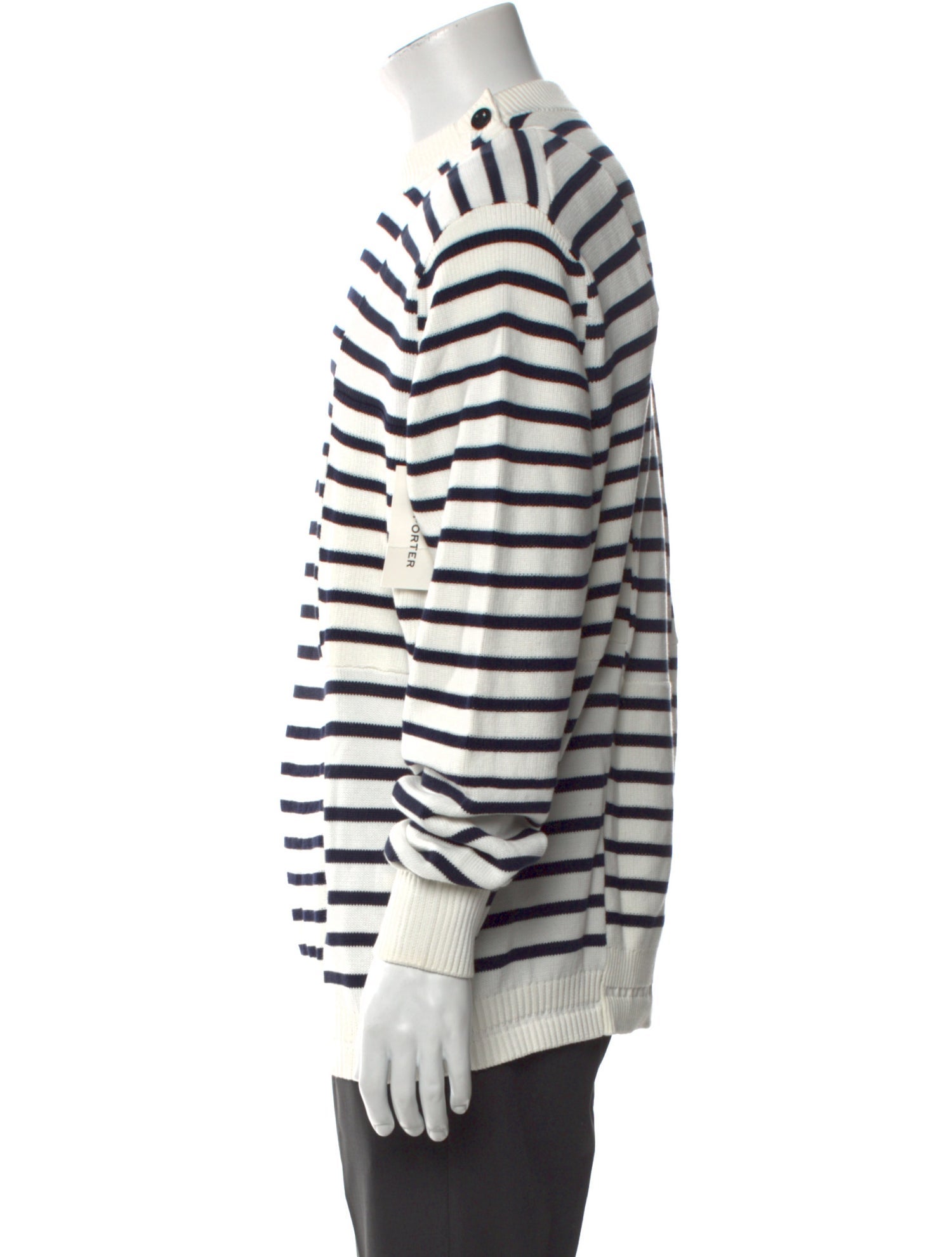 Sacai Striped Crew Neck Pullover