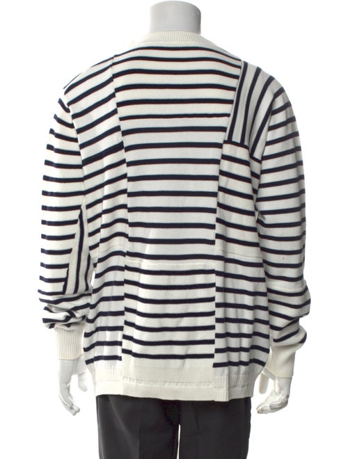 Sacai Striped Crew Neck Pullover