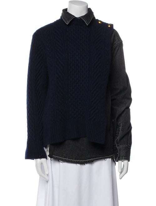 Sacai Wool Plaid Print Jacket