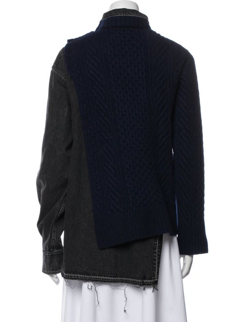 Sacai Wool Plaid Print Jacket