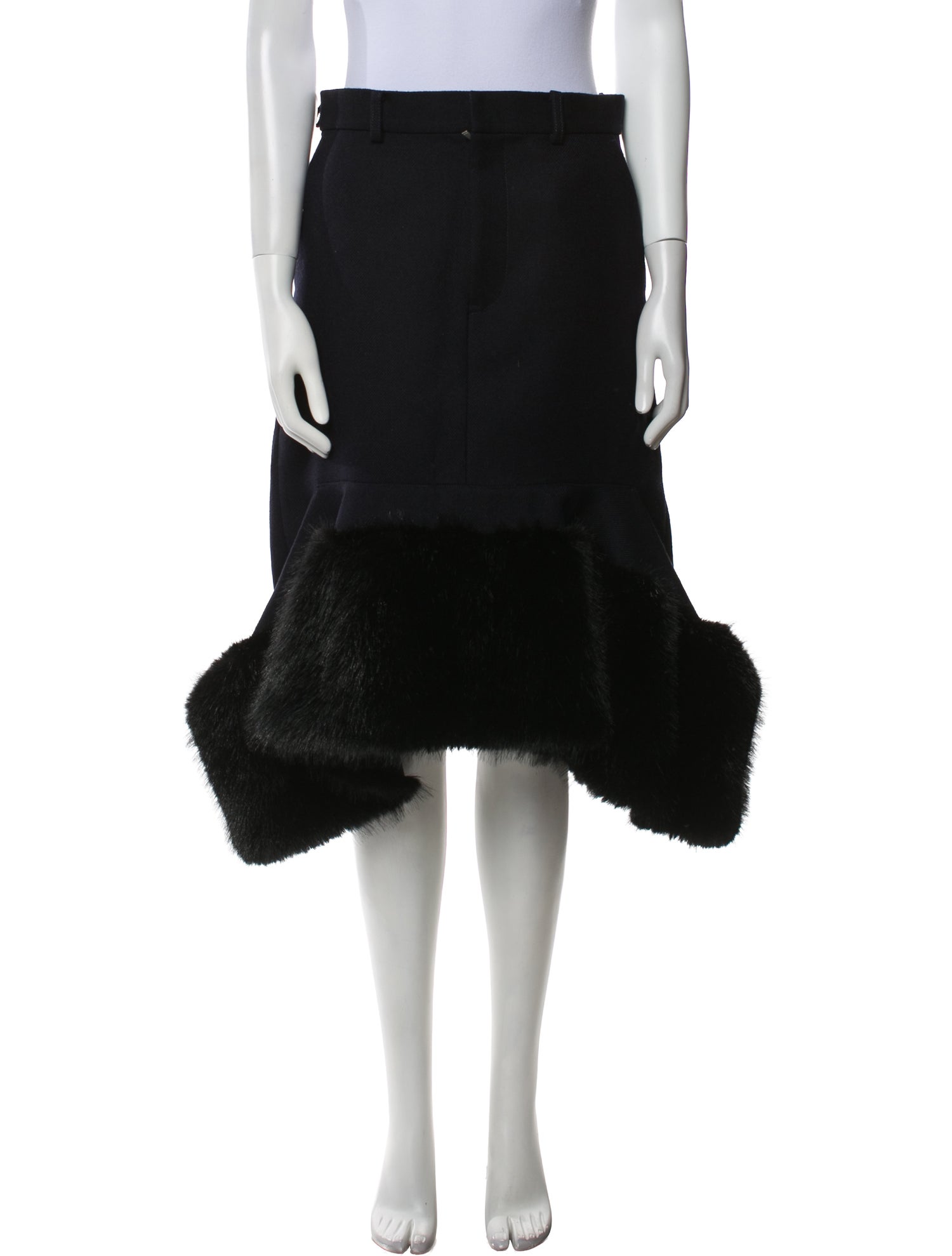 Sacai Wool Knee-Length Skirt w/ Tags