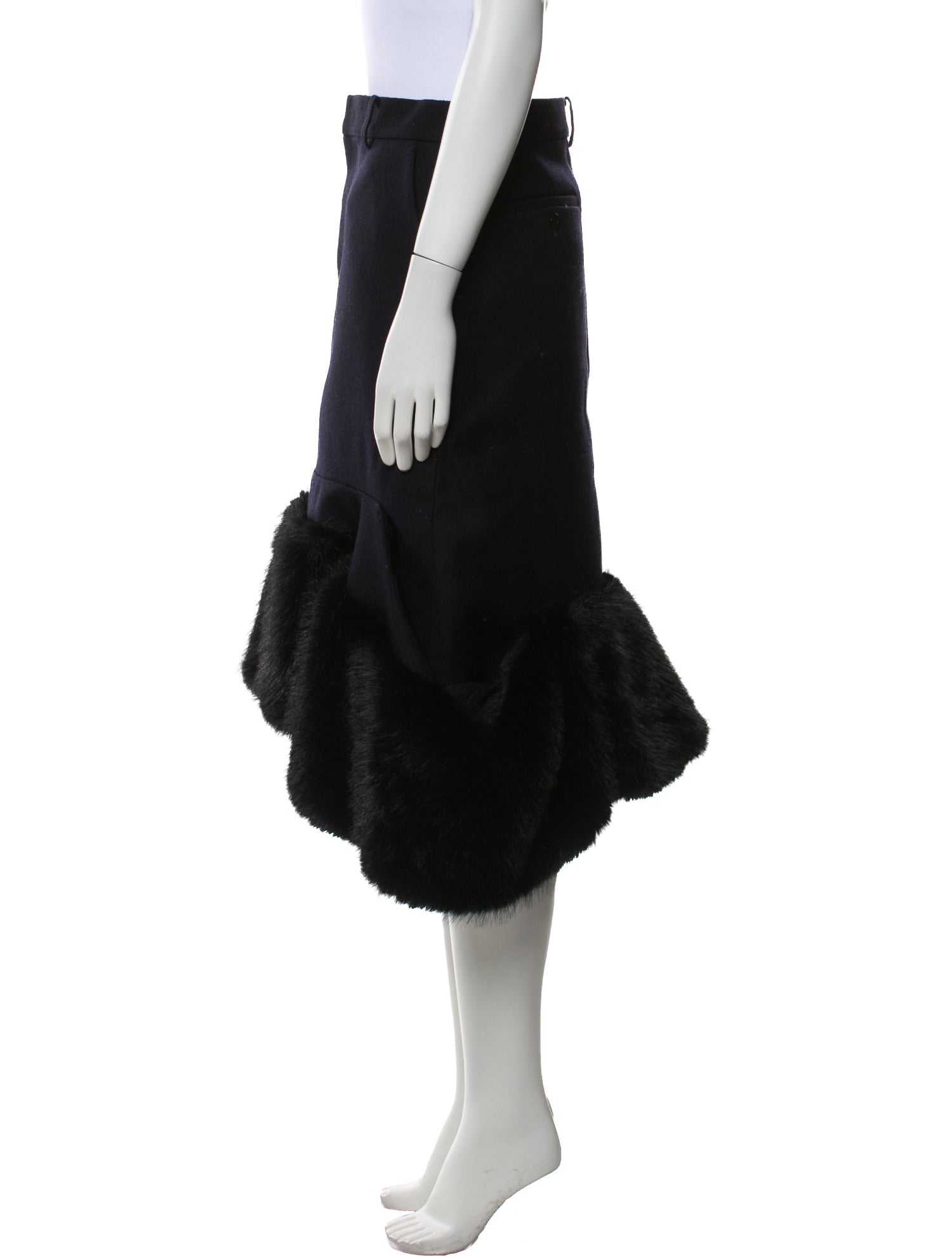 Sacai Wool Knee-Length Skirt w/ Tags