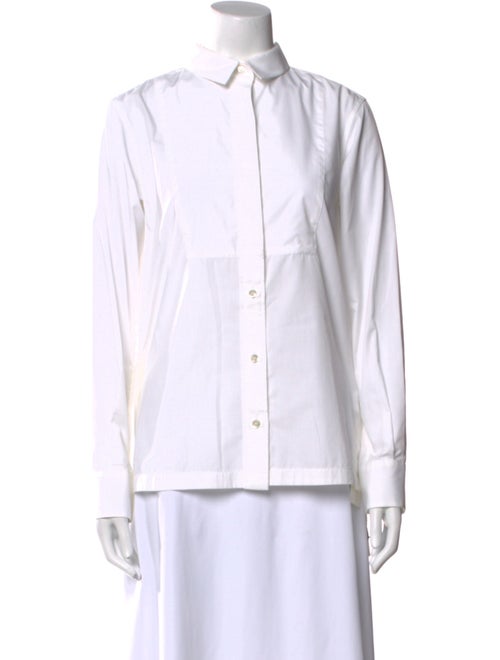 Sacai Long Sleeve Button-Up Top