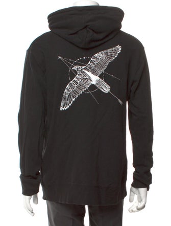 Sacai Graphic Print Crew Neck Hoodie