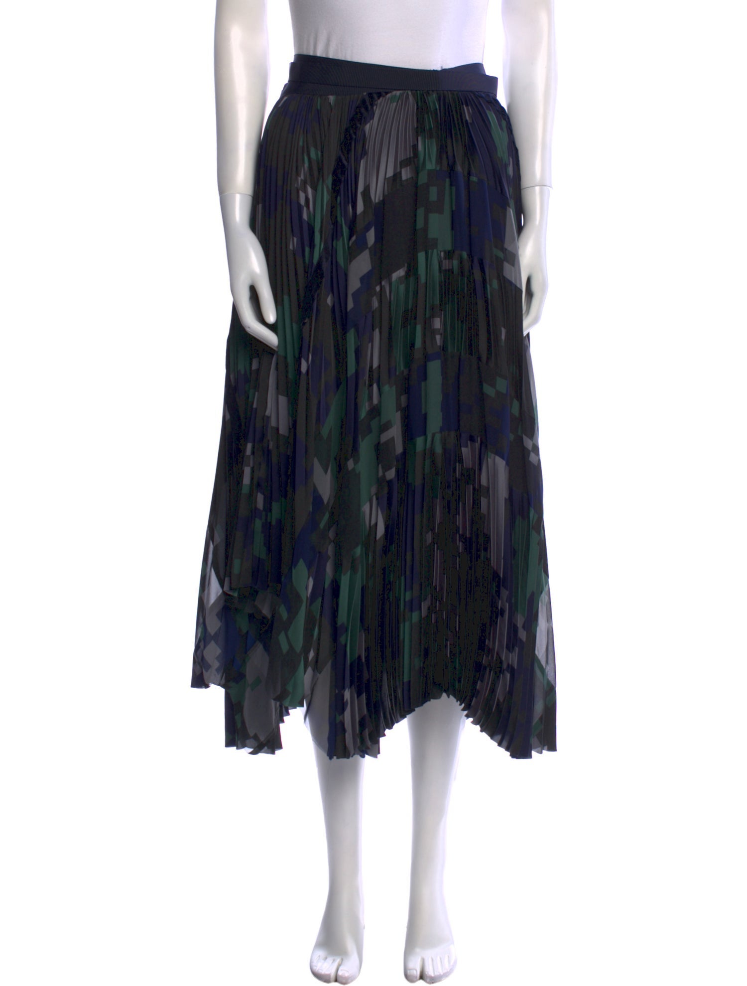 Sacai Printed Midi Length Skirt