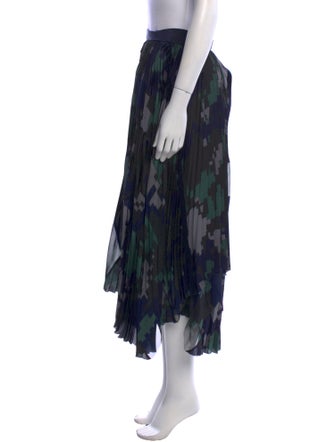 Sacai Printed Midi Length Skirt