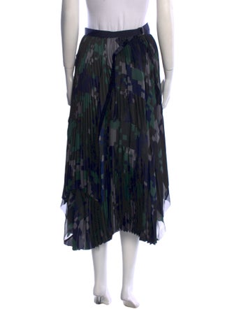 Sacai Printed Midi Length Skirt