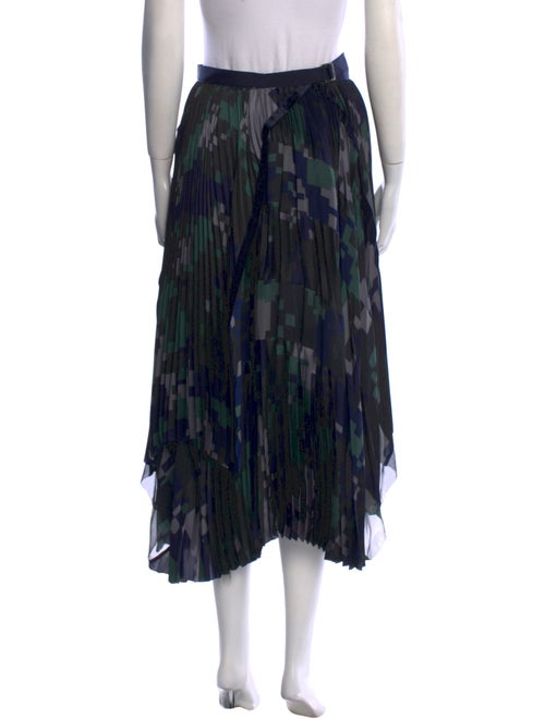 Sacai Printed Midi Length Skirt