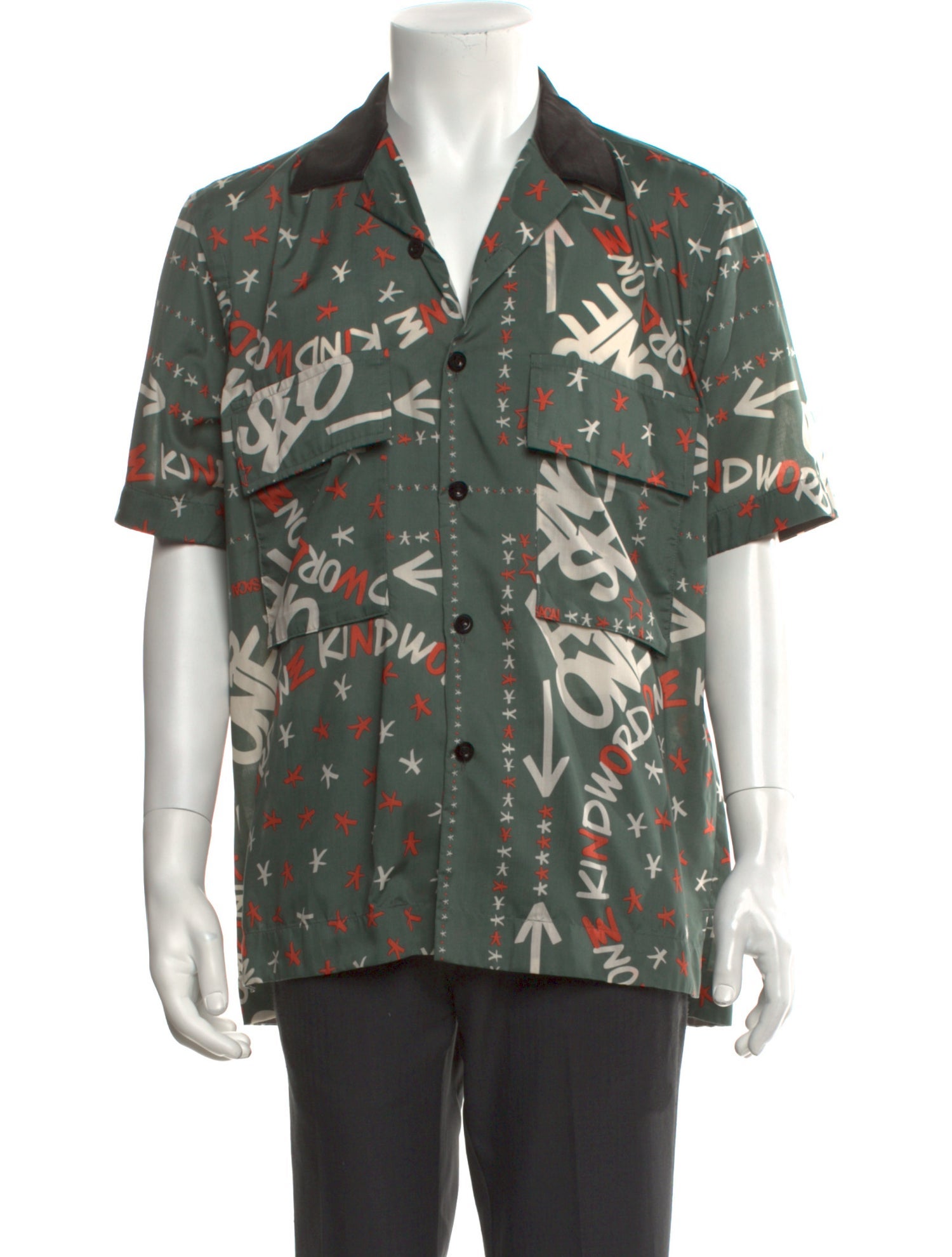 Sacai Printed Short Sleeve Shirt