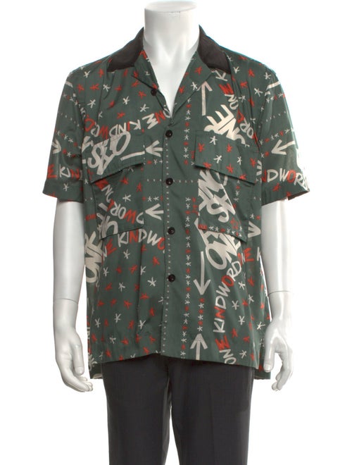 Sacai Printed Short Sleeve Shirt