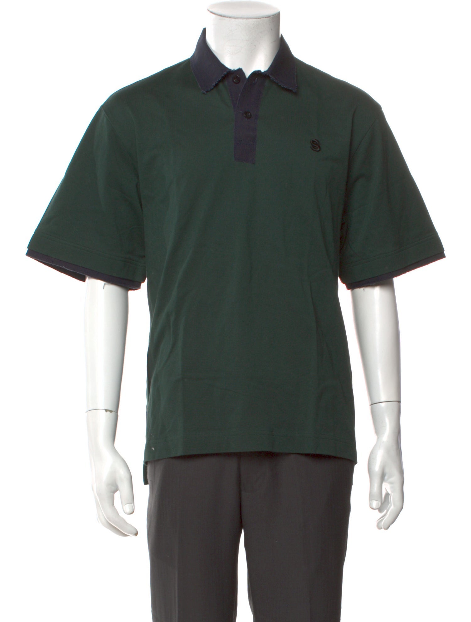 Sacai Collar Short Sleeve Polo Shirt