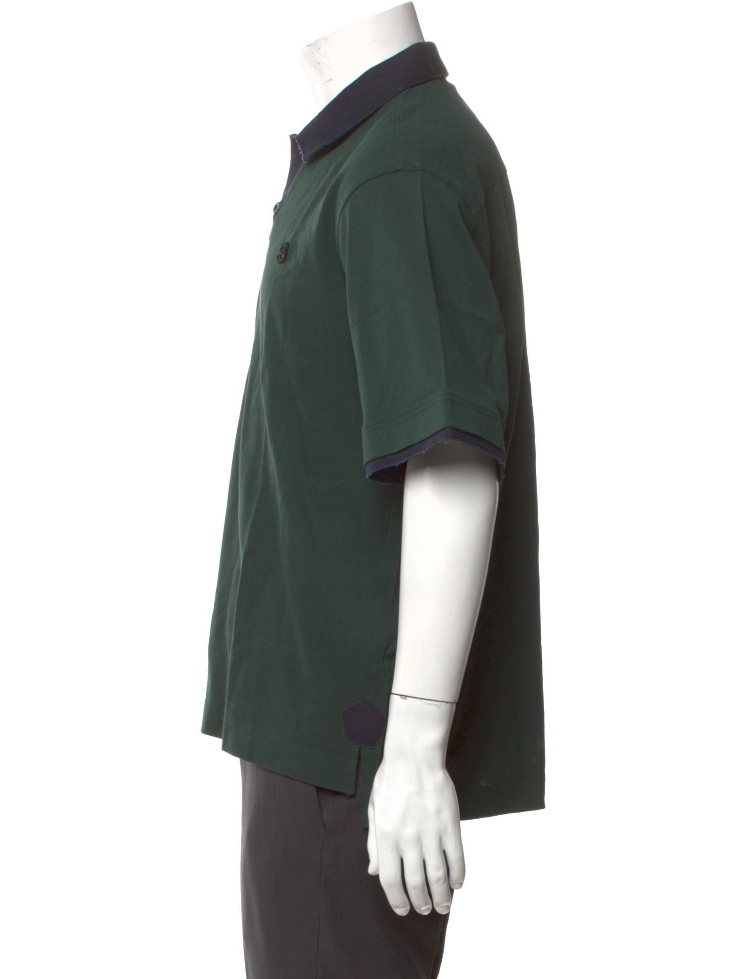 Sacai Collar Short Sleeve Polo Shirt