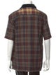 Sacai Plaid Print Short Sleeve Shirt