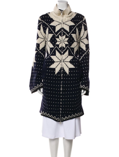 Sacai Wool Floral Print Coat