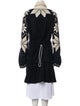 Sacai Wool Floral Print Coat