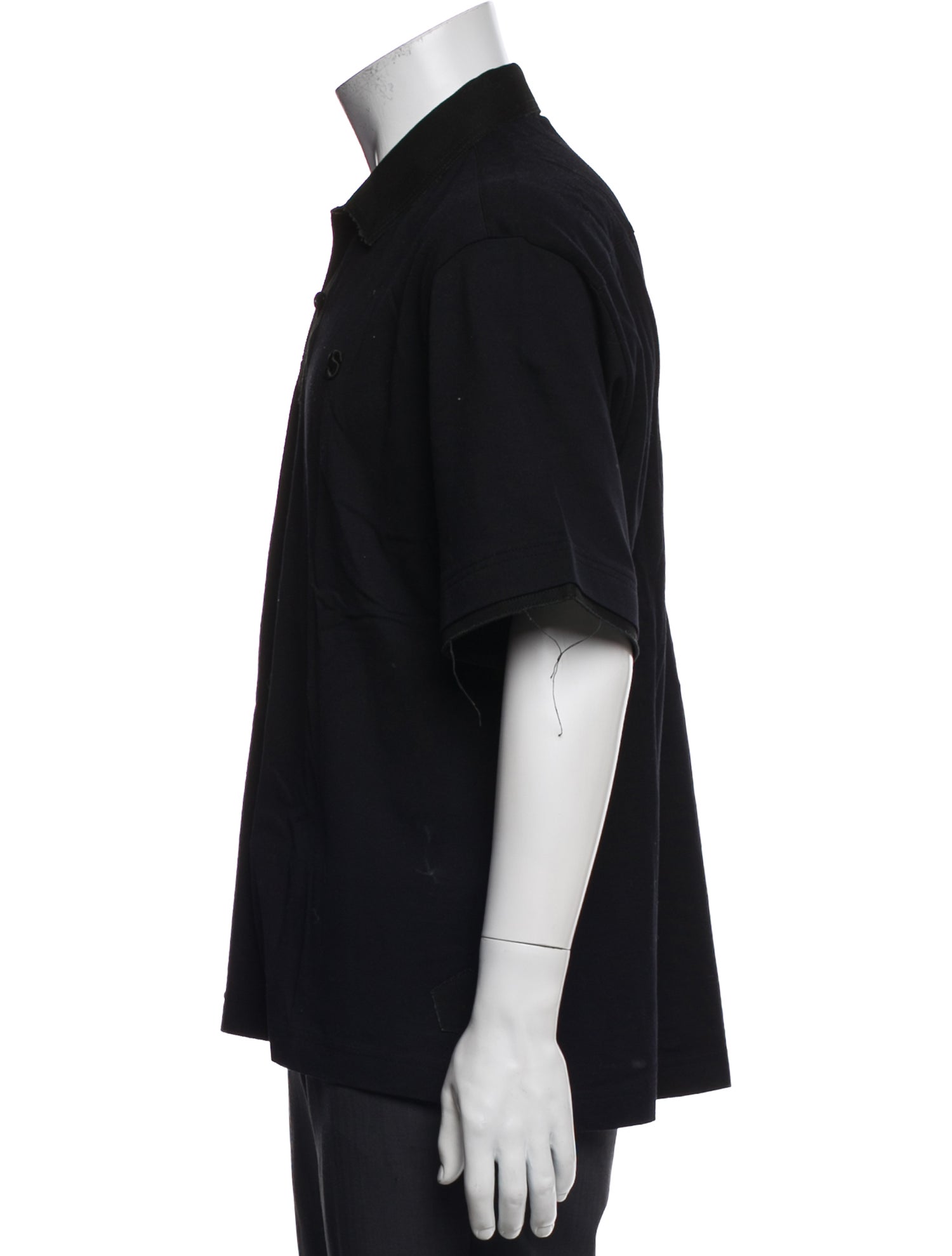 Sacai Collar Short Sleeve Polo Shirt