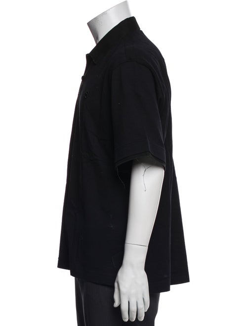 Sacai Collar Short Sleeve Polo Shirt