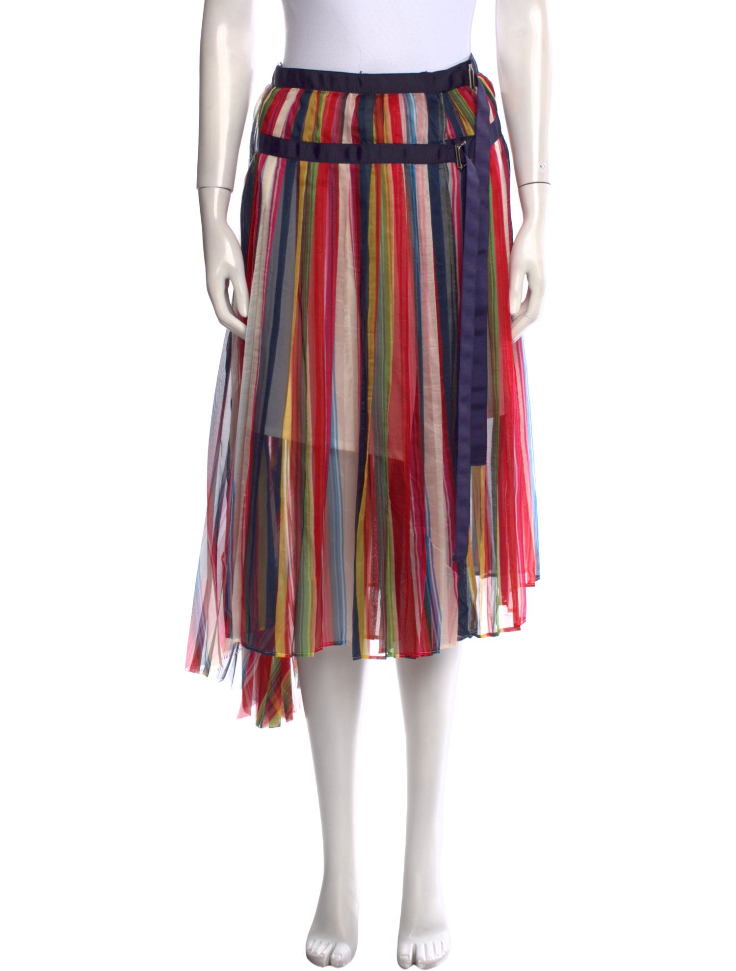 Sacai Striped Mini Skirt