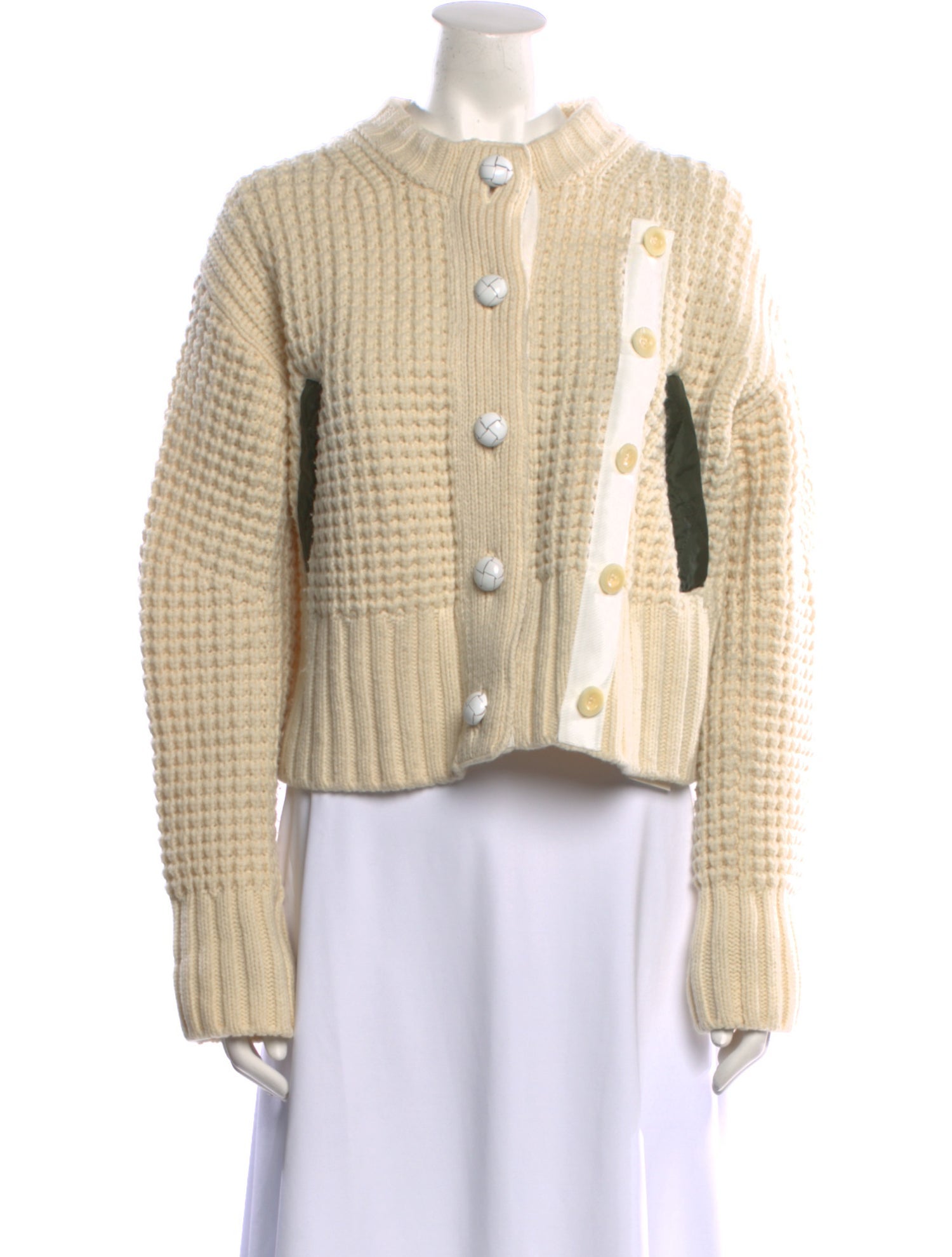 Sacai Wool Crew Neck Sweater