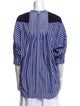 Sacai Striped Crew Neck Blouse