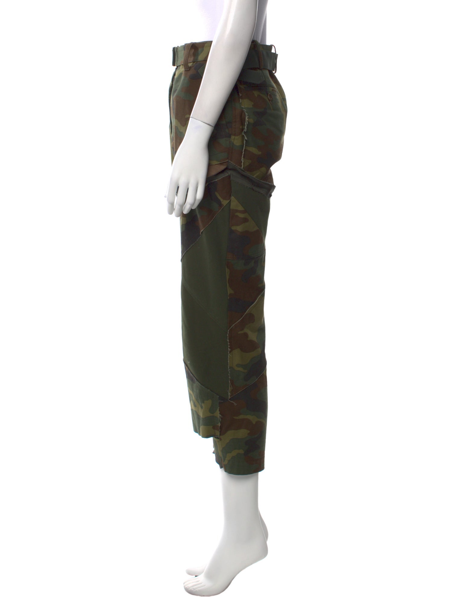 Sacai Camouflage Print Skinny Leg Pants