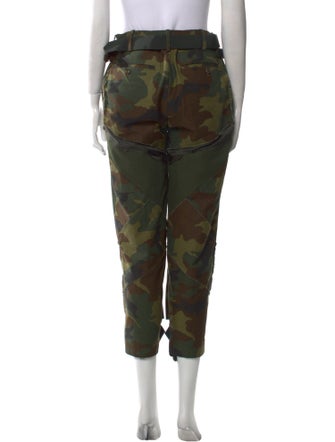 Sacai Camouflage Print Skinny Leg Pants