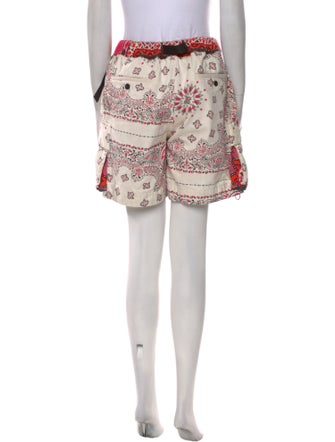 Sacai Paisley Print Knee-Length Shorts