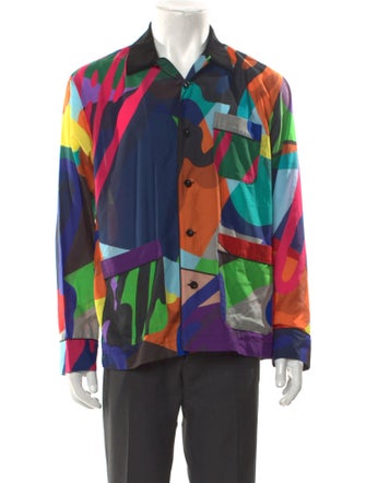 Sacai Printed Long Sleeve Shirt