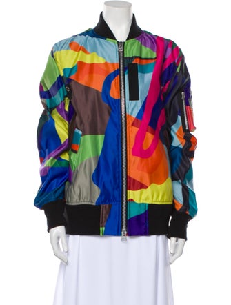 Sacai Nylon Printed Bomber Jacket