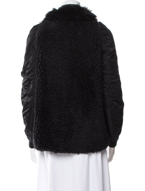 Sacai Wool Faux Fur Jacket