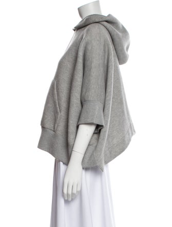 Sacai Crew Neck Three-Quarter Sleeve Sweatshirt