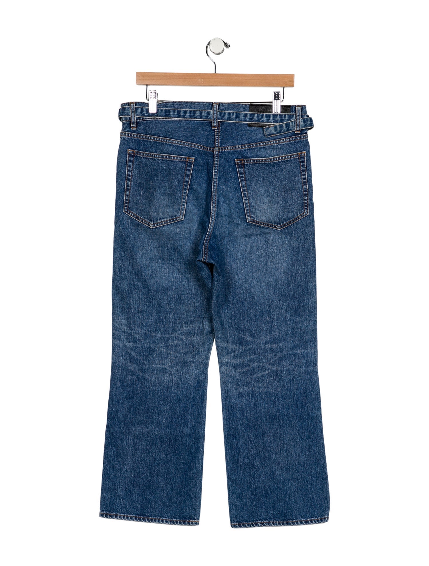 Sacai High-Rise Wide Leg Jeans