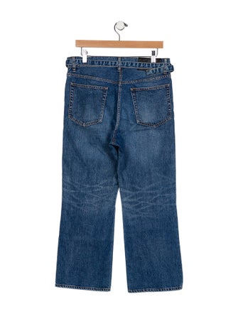 Sacai High-Rise Wide Leg Jeans