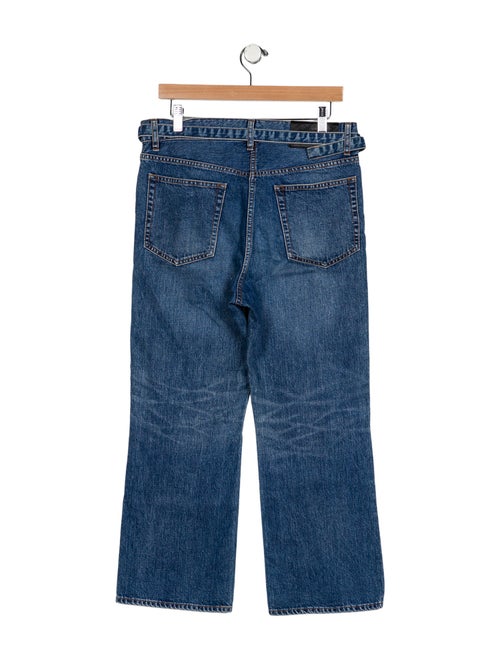 Sacai High-Rise Wide Leg Jeans