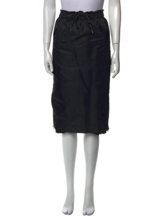 Sacai Grosgrain Trim Knee-Length Skirt