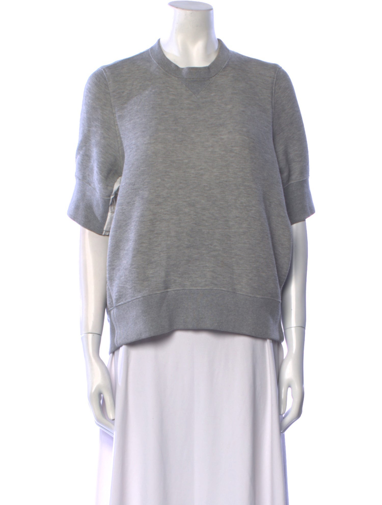 Sacai Crew Neck Short Sleeve Sweatshirt